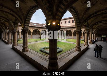 Chiostro di Santa Maria Novella, Firenze Foto Stock