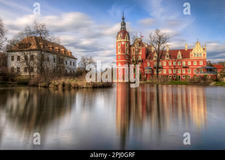 Bad Muskau, alta Lusazia, Sassonia, Germania Foto Stock