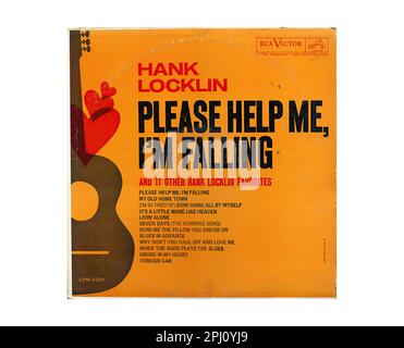 Hank Locklin - per favore aiutami, sono cadente - Vintage L.P. Musica Vinyl Record Foto Stock