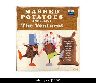 Ventures - purè di patate e sugo - Vintage Twist and Dance Music Vinyl Record Foto Stock
