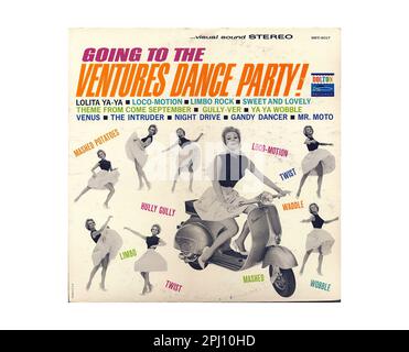 Ventures - Going to the Ventures Dance Party - Vintage Twist and Dance Music Vinyl Record Foto Stock