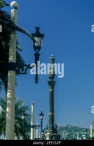 PAESEIG DE COLON BARCELONA CATALUNYA SPAGNA Foto Stock