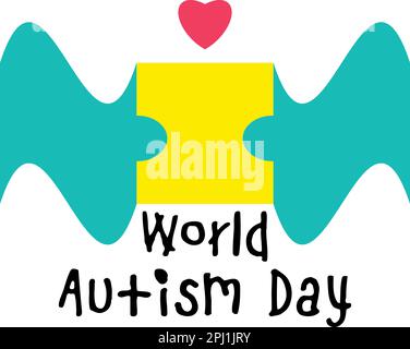 Illustrazione della Giornata mondiale dell'autismo Foto Stock