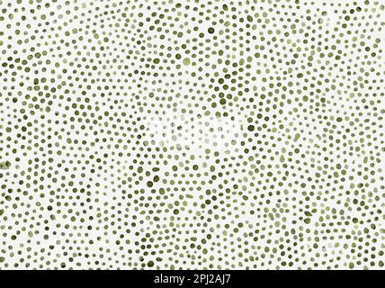 Green Spot acquerello disegnati a mano su carta bianca di sfondo astratto. Divertimento felice infantile blot sfondo Foto Stock
