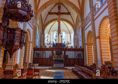 Soro, Danimarca, 21 giugno 2022: Interno di SorГё Klosterkirke in Danimarca. Foto Stock