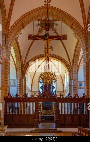 Soro, Danimarca, 21 giugno 2022: Interno di SorГё Klosterkirke in Danimarca. Foto Stock