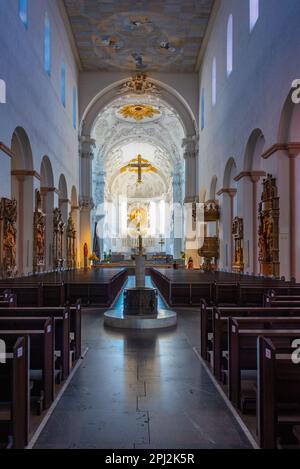 Würzburg, Germania, 12 agosto 2022: Interno della cattedrale di Würzburger in Germania. Foto Stock