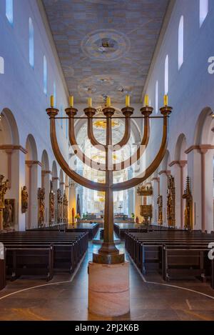 Würzburg, Germania, 12 agosto 2022: Interno della cattedrale di Würzburger in Germania. Foto Stock