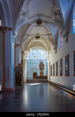 Würzburg, Germania, 12 agosto 2022: Interno della cattedrale di Würzburger in Germania. Foto Stock