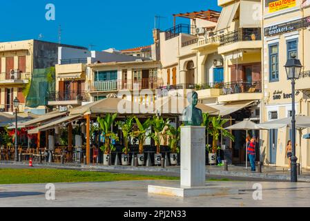 Rethimno, Grecia, 21 agosto 2022: Skyline della città greca Rethimno, Grecia. Foto Stock