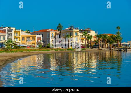 Rethimno, Grecia, 21 agosto 2022: Skyline della città greca Rethimno, Grecia. Foto Stock