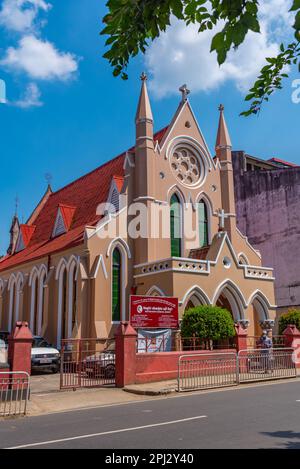 Kandy, Sri Lanka, 3 febbraio 2022: Chiesa metodista a Kandy, Sri Lanka. Foto Stock