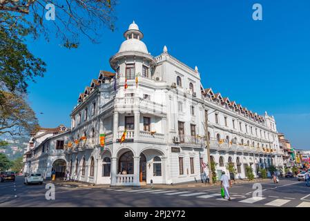 Kandy, Sri Lanka, 3 febbraio 2022: Queens hotel a Kandy, Sri Lanka. Foto Stock