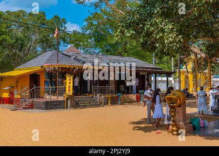 Kataragama, Sri Lanka, 27 gennaio 2022: Santuario di Maha Devale a Kataragama, Sri Lanka. Foto Stock