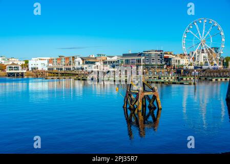 Cardiff, Galles, 16 settembre 2022: Mermaid Quay nella capitale gallese Cardiff. Foto Stock