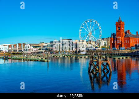 Cardiff, Galles, 16 settembre 2022: Mermaid Quay nella capitale gallese Cardiff. Foto Stock