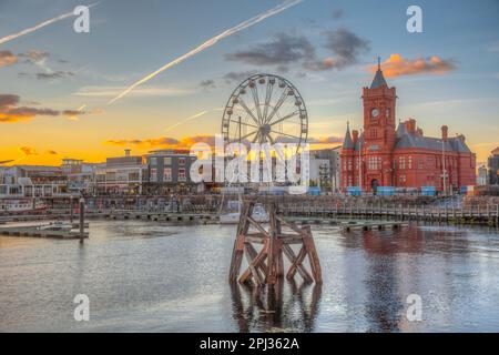 Cardiff, Galles, 16 settembre 2022: Mermaid Quay nella capitale gallese Cardiff. Foto Stock