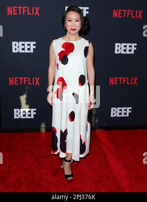 Hollywood, Stati Uniti. 30th Mar, 2023. Hikari arriva alla Los Angeles Premiere of BEEF che si tiene al Tudum Theater di Hollywood, CA, giovedì 30 marzo 2023. (Foto di Juan Pablo Rico/Sipa USA) Credit: Sipa USA/Alamy Live News Foto Stock