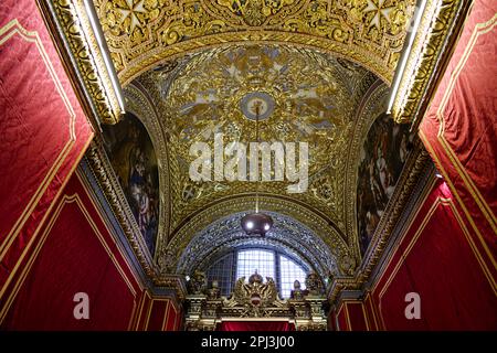 Valletta, Malta. 27th Mar, 2023. St John's Co-Cathedral è una cattedrale cattolica romana situata a Valletta, Malta, dedicata a San Giovanni Battista. Foto Stock