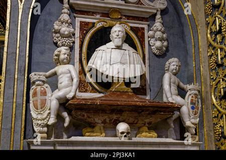 Valletta, Malta. 27th Mar, 2023. St John's Co-Cathedral è una cattedrale cattolica romana situata a Valletta, Malta, dedicata a San Giovanni Battista. Foto Stock