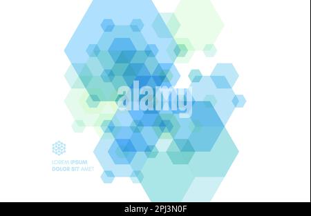 Sfondo geometrico astratto con figure colorate trasparenti. Modello per poster, volantino, banner o copertina del libro. Illustrazione vettoriale per la progettazione Illustrazione Vettoriale