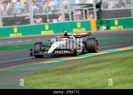 03/31/2023, Albert Park, Melbourne, FORMULA 1 ROLEX AUSTRALIAN GRAND PRIX 2023 , nella foto Yuki Tsunoda (JPN), Scuderia AlphaTauri Foto Stock