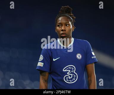 Londra, Regno Unito. 30th Mar, 2023. Kadeisha Buchanan di Chelsea durante la partita della UEFA Womens Champions League a Stamford Bridge, Londra. Il credito dell'immagine dovrebbe essere: Paul Terry/Sportimage Credit: Sportimage/Alamy Live News Foto Stock