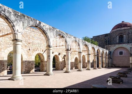 Cuilapan de Guerrero, Oaxaca, Messico, ex monastero di Santiago Apostolin Cuilapan de Guerrero Foto Stock