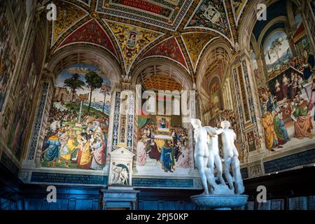 Libreria Piccolomini in Cattedrale di Siena Foto Stock