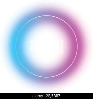 modello al neon. Luce laser blu e rossa Illustrazione Vettoriale