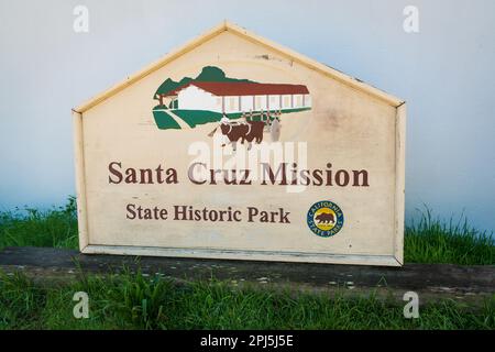 Santa Cruz Mission Historic Park in California Foto Stock