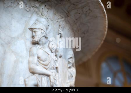 Il 'vaso Medici' - krater con decorazioni a bassorilievo. 2nd metà del 1st a.C., Roma. Ora in mostra agli Uffizi Foto Stock