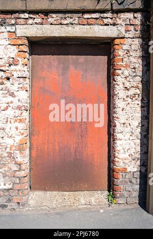 Porta del magazzino Liverpool Docklands Foto Stock