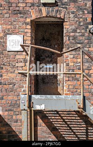 Porta del magazzino Liverpool Docklands Foto Stock