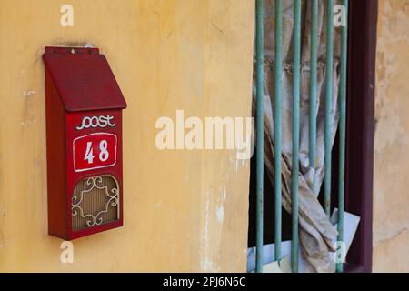 Georgetown, Penang, Malesia - 01 settembre 2014: Casa cinese a Lebuh Armenia, una delle strade principali nella storica Georgetown, Penang, Malesia Foto Stock