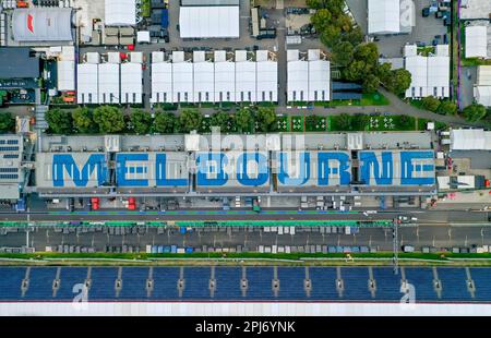 Melbourne, Australia. 31st Mar, 2023. MELBOURNE, AUSTRALIA, Albert Park Street Circuit, preparazione dei binari in vista del Gran Premio d'Australia di Formula uno all'Albert Park Street Circuit. Formula 1 - F1 Motorsport, immagine a pagamento, foto e copyright © PETERSON Mark ATP Images (PETERSON Mark/ATP/SPP) Credit: SPP Sport Press Photo. /Alamy Live News Foto Stock