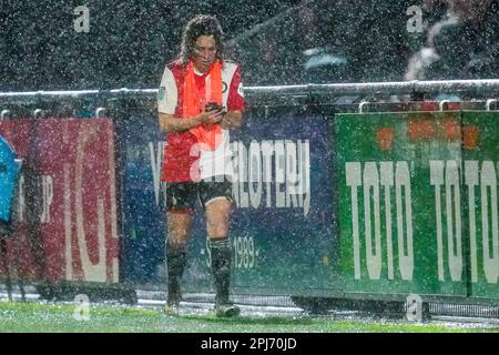 Rotterdam - Zoi van de Ven di Feyenoord V1 durante la partita tra Feyenoord V1 e PSV V1 a Nieuw Varkenoord il 31 marzo 2023 a Rotterdam, Paesi Bassi. (Foto da scatola a scatola/Yannick Verhoeven) Credit: Foto da scatola a scatola/Alamy Live News Foto Stock