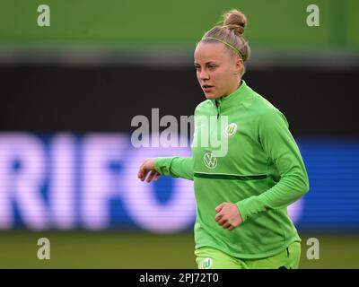 WOLFSBURG - Pia Sophie Wolter di VFL Wolfsburg donne durante la partita di quarti di finale della UEFA Champions League per le donne tra VFL Wolfsburg e Parigi Saint Germain alla VFL Wolfsburg Arena il 30 marzo 2023 a Wolfsburg, Germania. AP | Dutch Height | Gerrit van Cologne Foto Stock