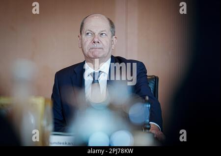 Berlino, Germania. 29th Mar, 2023. Cancelliere tedesco OLAF Scholz (DOCUP). Credit: Kay Nietfeld/dpa/Archivbild/dpa/Alamy Live News Foto Stock