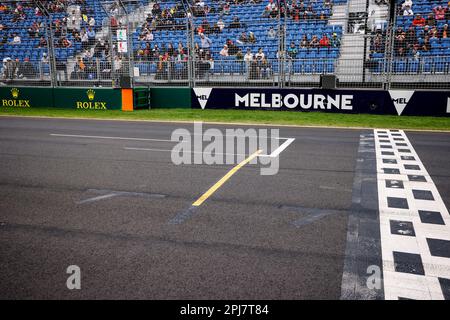 Melbourne, Australia. 01st Apr, 2023. Griglia di partenza durante la Formula 1 Rolex Australian Grand Prix 2023, 3rd° round del Campionato del mondo di Formula uno 2023 dal 31 marzo al 2 aprile 2023 sul circuito Albert Park, a Melbourne, Australia - Foto Xavi Bonilla/DPPI Credit: DPPI Media/Alamy Live News Foto Stock