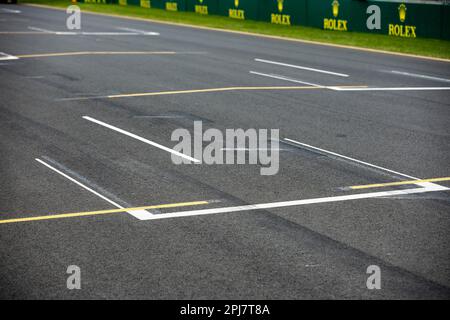 Melbourne, Australia. 01st Apr, 2023. Griglia di partenza durante la Formula 1 Rolex Australian Grand Prix 2023, 3rd° round del Campionato del mondo di Formula uno 2023 dal 31 marzo al 2 aprile 2023 sul circuito Albert Park, a Melbourne, Australia - Foto Xavi Bonilla/DPPI Credit: DPPI Media/Alamy Live News Foto Stock