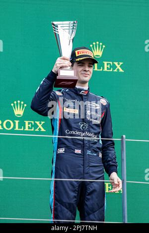 Melbourne, Australia. 01st Apr, 2023. O'SULLIVAN Zak (gbr), Prema Racing, Dallara F3, podio ritratto durante il 2nd° round del Campionato FIA Formula 3 2023 dal 31 marzo al 2 aprile 2023 sull'Albert Park Circuit, a Melbourne, Australia - Foto Xavi Bonilla/DPPI Credit: DPPI Media/Alamy Live News Foto Stock