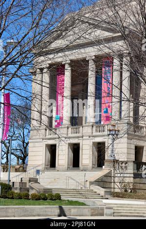 Severance Music Center, Severance Hall, sede della Cleveland Orchestra su Euclid Avenue presso l'University Circle di Cleveland, Ohio Foto Stock