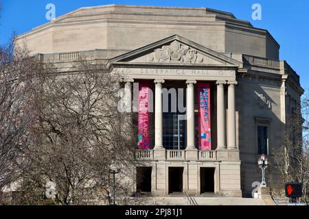 Severance Music Center, Severance Hall, sede della Cleveland Orchestra su Euclid Avenue presso l'University Circle di Cleveland, Ohio Foto Stock