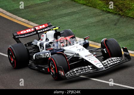 Melbourne, Australia. 01st Apr, 2023. Yuki Tsunoda (JPN) AlphaTauri AT04. 01.04.2023. Campionato del mondo Formula 1, Rd 3, Gran Premio d'Australia, Albert Park, Melbourne, Australia, Giornata delle Qualifiche. Il credito fotografico dovrebbe essere: XPB/immagini dell'Associazione Stampa. Credit: XPB Images Ltd/Alamy Live News Foto Stock
