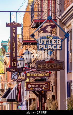 Wild West città di Deadwood storica, South Dakota, Stati Uniti d'America Foto Stock