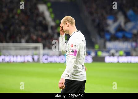 Francoforte, Germania. 01st Apr, 2023. Sebastian RODE (F) deluso Calcio 1st Bundesliga, 26th matchday, Eintracht Francoforte (F) - VfL Bochum (BO) 1:1, su 31,03. 2023 a Francoforte/Germania. I regolamenti #DFL vietano qualsiasi uso di fotografie come sequenze di immagini e/o quasi-video # Credit: dpa/Alamy Live News Foto Stock