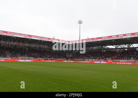 Berlino, Germania. 01st Apr, 2023. Berlino, Germania. Aprile 1st 2023: Una vista generale dello stadio durante il gioco Bundesliga - 1. FC Union Berlin / Vfb Stuttgart - An Der Alten Foersterei. Berlino, Germania. (Ryan Sleiman /SPP) Credit: SPP Sport Press Photo. /Alamy Live News Foto Stock