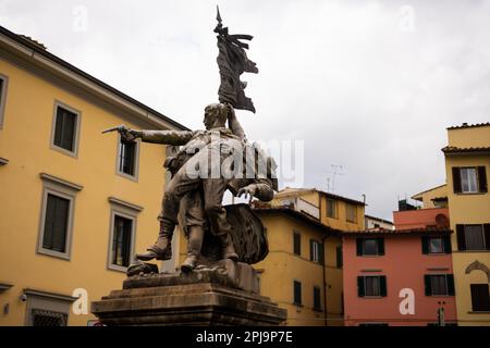 Monumento ai caduti nella Battaglia di Mentana a Firenze Foto Stock