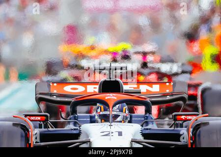 Melbourne, Victoria, Australia. 1st Apr, 2023. MELBOURNE, AUSTRALIA - APRILE 01: Nyck De Vries dei Paesi Bassi guida la Scuderia AlphaTauri AT04 durante le qualificazioni al Gran Premio di Formula 1 2023 Australiano il 1st Aprile 2023 (Credit Image: © Chris Putnam/ZUMA Press Wire) SOLO PER USO EDITORIALE! Non per USO commerciale! Credit: ZUMA Press, Inc./Alamy Live News Foto Stock